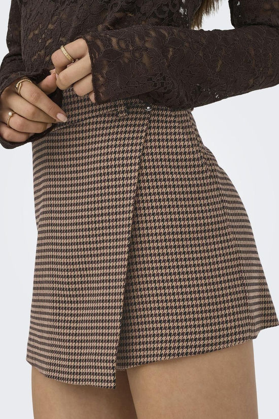 Only Short Lettie Decadent Chocolate Checks:Nomad & Toasted Coconut