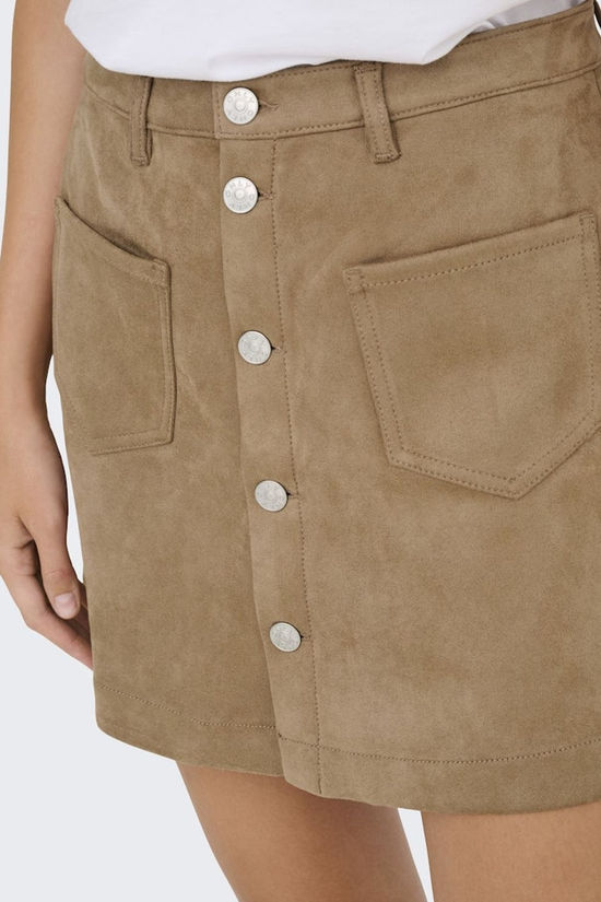 Only Rok Amazing-Stina Faux Suede Cocoa Créme