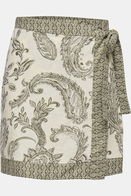 Only Jupe Leya Belt Wrap Short Ivy Green