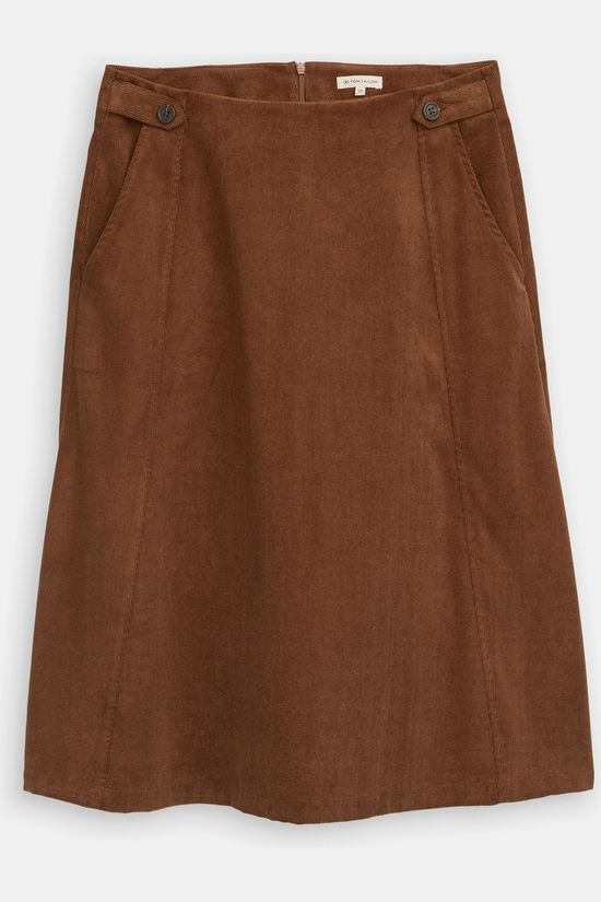 Tom Tailor Rok Skirt Corduroy A-Shape Camel