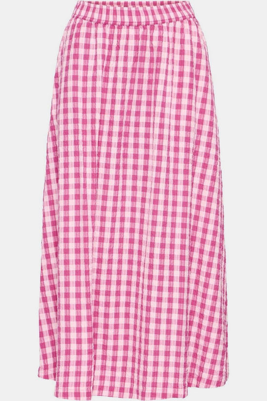 Ichi Jupe Felica Very Berry/Pink Check