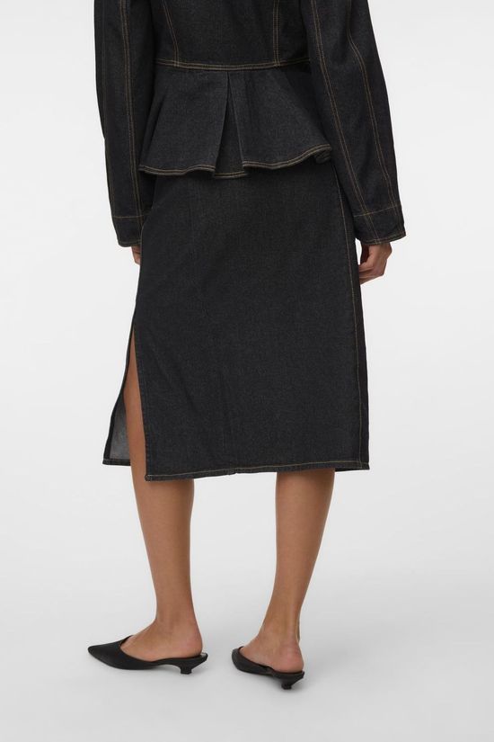 Vero Moda Rok Sira Dark Grey Denim