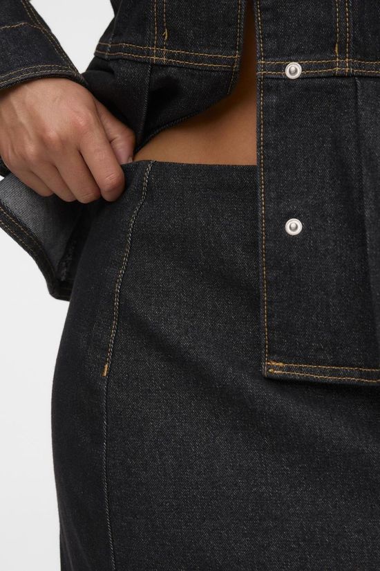 Vero Moda Rok Sira Dark Grey Denim