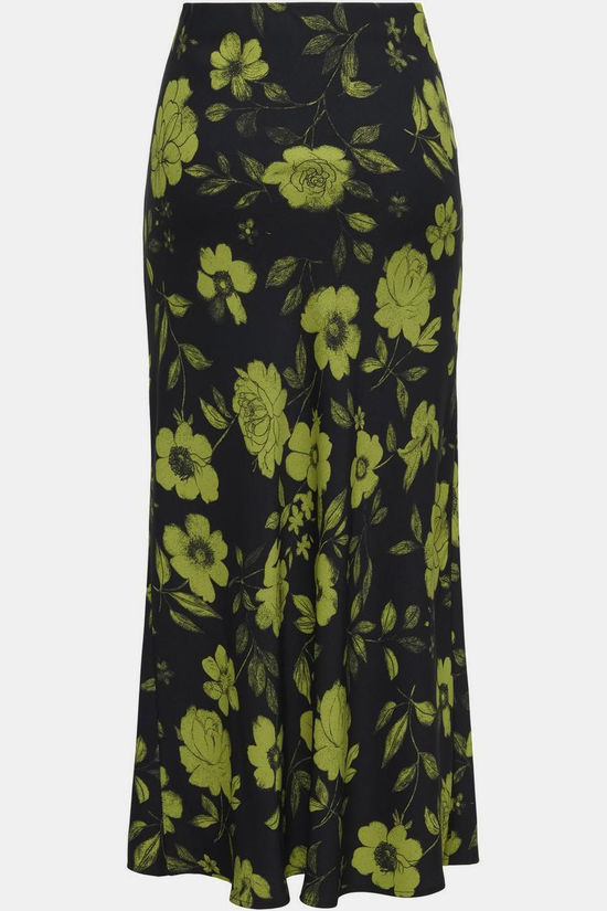 Only Jupe Chigo Black Aop:Cardamom Flowers