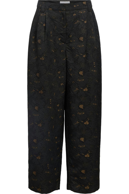 Object Broekvia Barrel Black Detail:Seal Brown