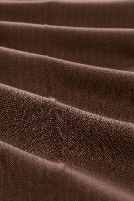 Tom Tailor Broek Melange Wool Kick Flare Camel Black Melange