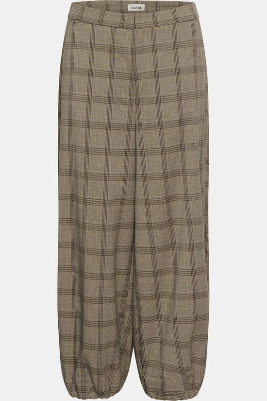Soaked in Luxury Broek Ranja Blurred Check