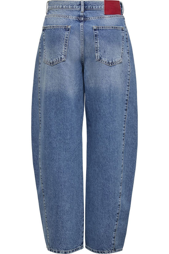 Only Jeans Horseshoe Barrel Red Dot Medium Blue Denim