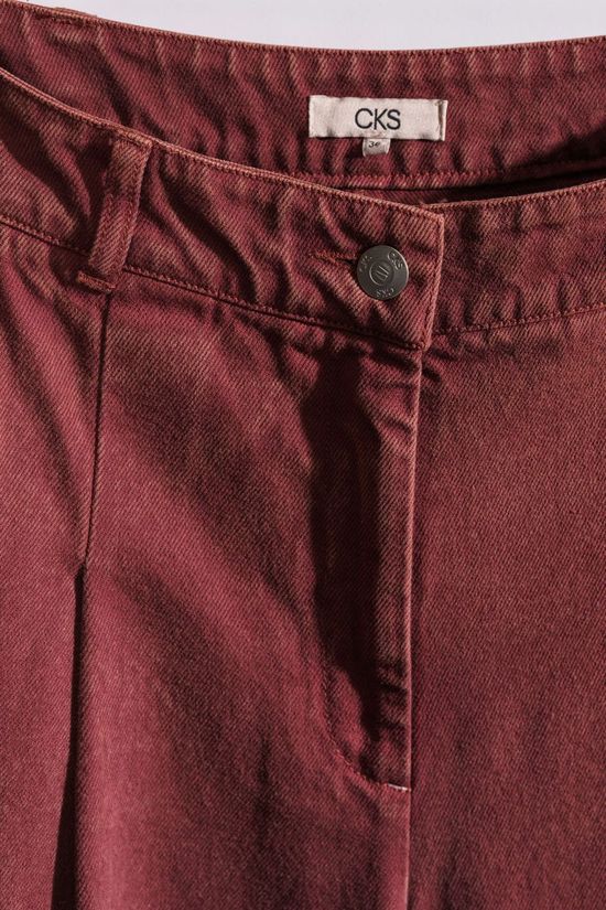 CKS Dames Jeans Theowide Red Dark