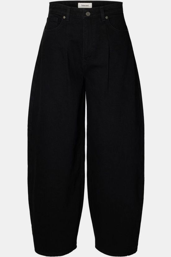 Selected Jeans Slwbarrel Loose Nanet Black Black Denim