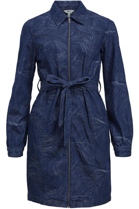 Object Robe Xonja Denim Dark Blue Denim