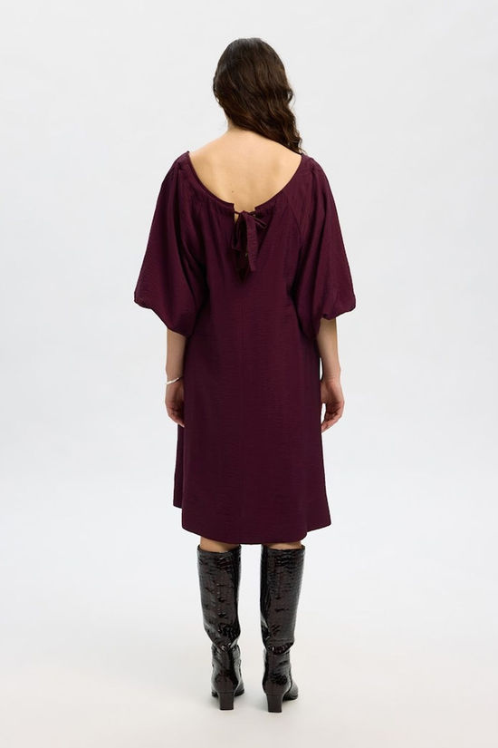 Selected Jurk Yvette Relaxed 3/4 Fig
