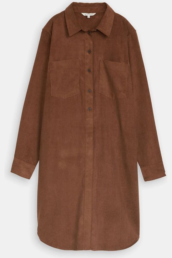 Tom Tailor Jurk Dress Corduroy Camel