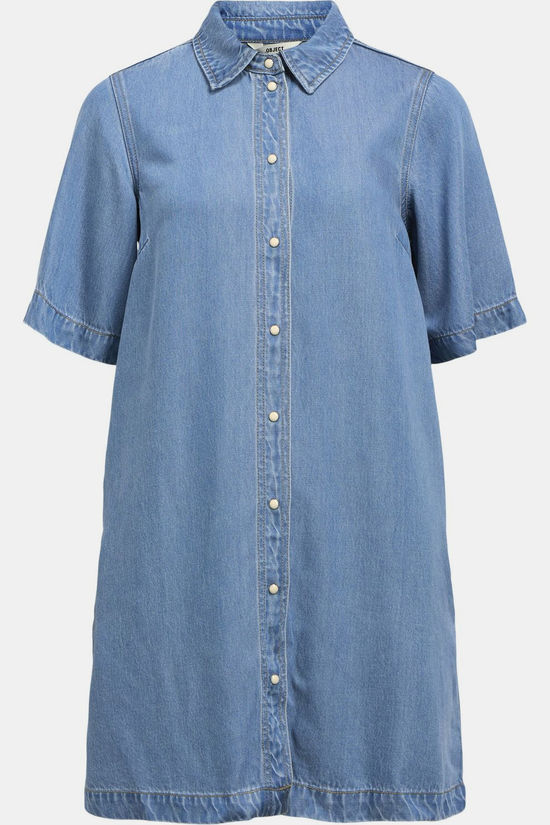 Object Jurk Frame Light Blue Denim