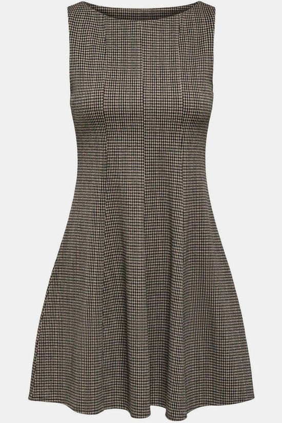 Only Robe Azura White Pepper Checks:Black Fia