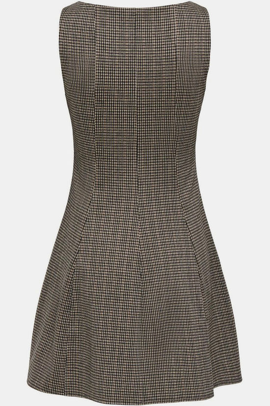Only Robe Azura White Pepper Checks:Black Fia