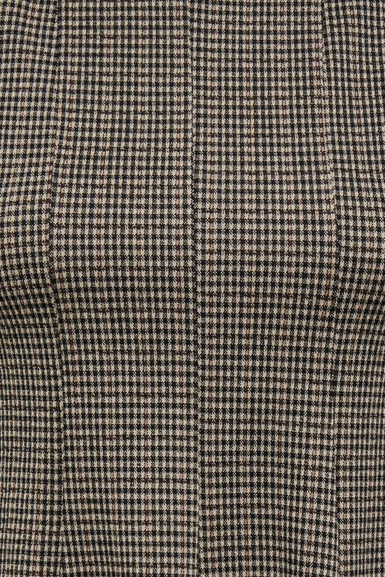 Only Robe Azura White Pepper Checks:Black Fia