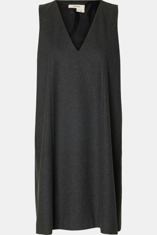 Selected Jurk Mercy Regular Dark Grey Melange