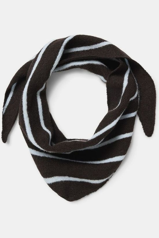 Vero Moda Écharpe Lina Stripe Small Triangle Chocolate Torte