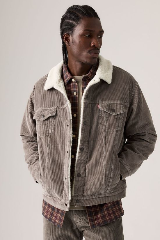 Levi's Veste Relaxed Fit Sherpa Trkr Smokey Taupe
