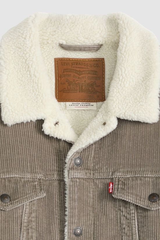 Levi's Veste Relaxed Fit Sherpa Trkr Smokey Taupe