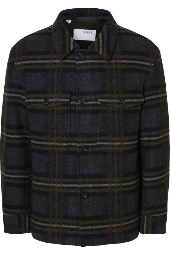 Selected Overhemd Mitch Lano Shacket Sky Captain