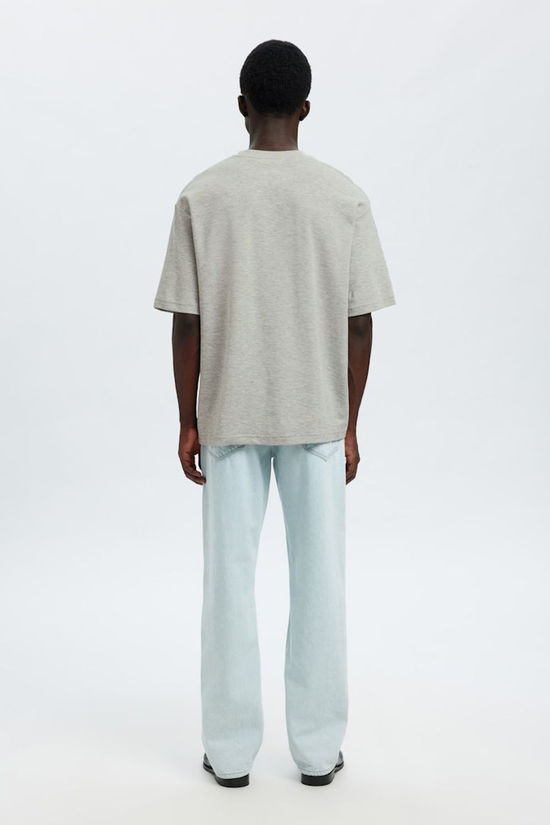 Selected T-Shirt Looseoscar Light Grey Melange