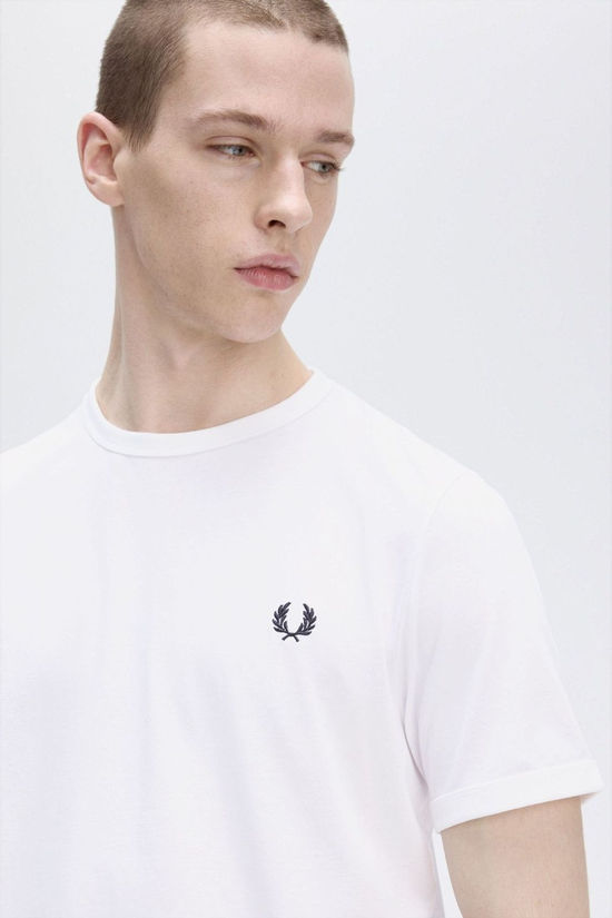 Fred Perry T-Shirt Ringer White