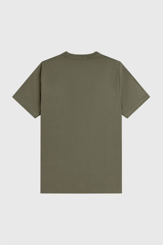 Fred Perry T-Shirt Embroidered Laurel Wreath Green