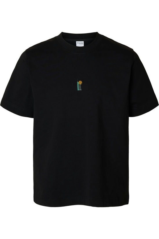 Selected T-Shirt Pete License Black