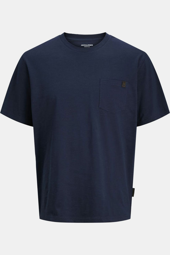 Jack & Jones T-Shirt Edover Slub Navy Blazer