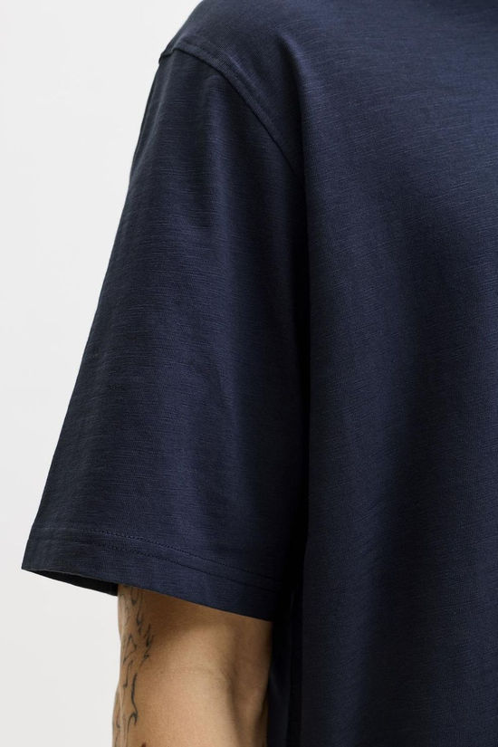 Jack & Jones T-Shirt Edover Slub Navy Blazer