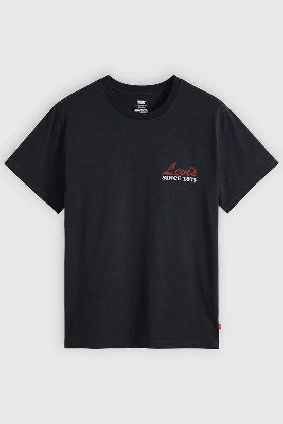 Levi's T-Shirt Lse_Ss Relaxed Fit Tee Big Apple Records 1.1 Jet Black Body