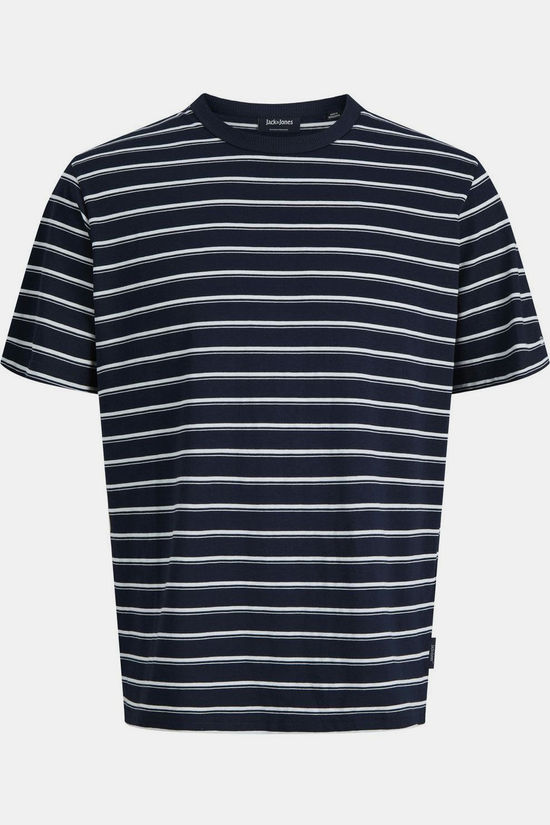 Jack & Jones T-Shirt Axel Stripe Navy Blazer
