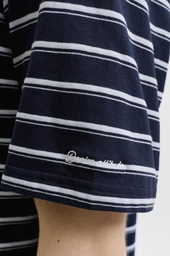 Jack & Jones T-Shirt Axel Stripe Navy Blazer