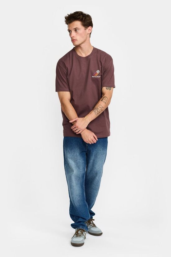 Revolution T-Shirt 1458 Spo Dustpurple