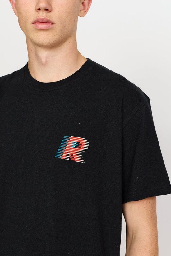 Revolution T-Shirt 1459 Lin Black-Melange