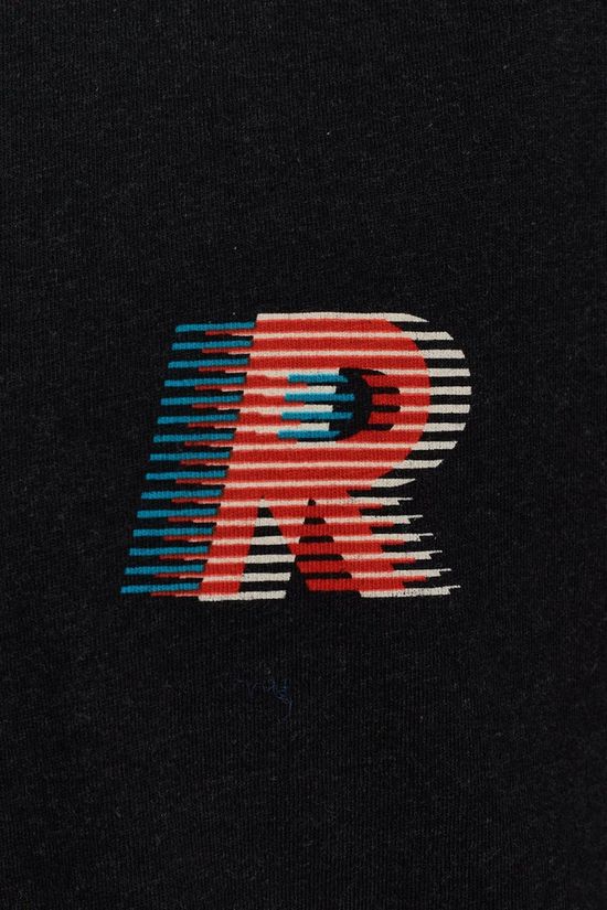 Revolution T-Shirt 1459 Lin Black-Melange