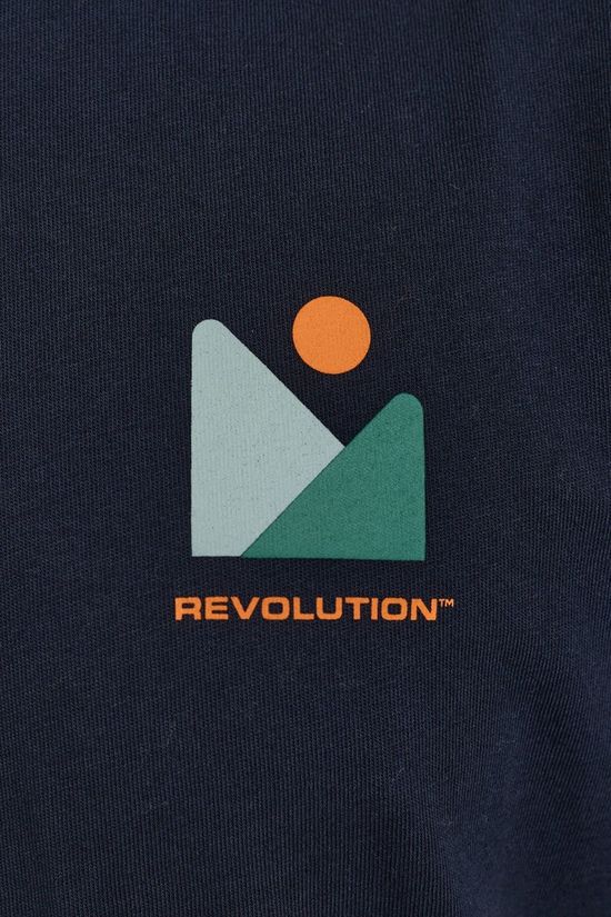 Revolution T-Shirt 1463 Mou Navy