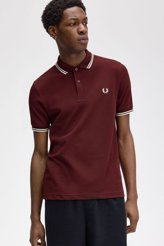Fred Perry Polo Twin Tipped Oxblood