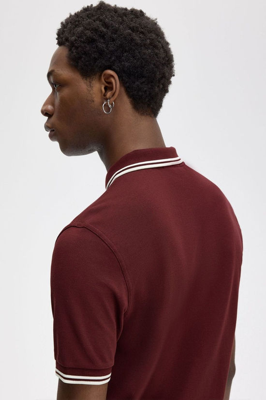 Fred Perry Polo Twin Tipped Oxblood