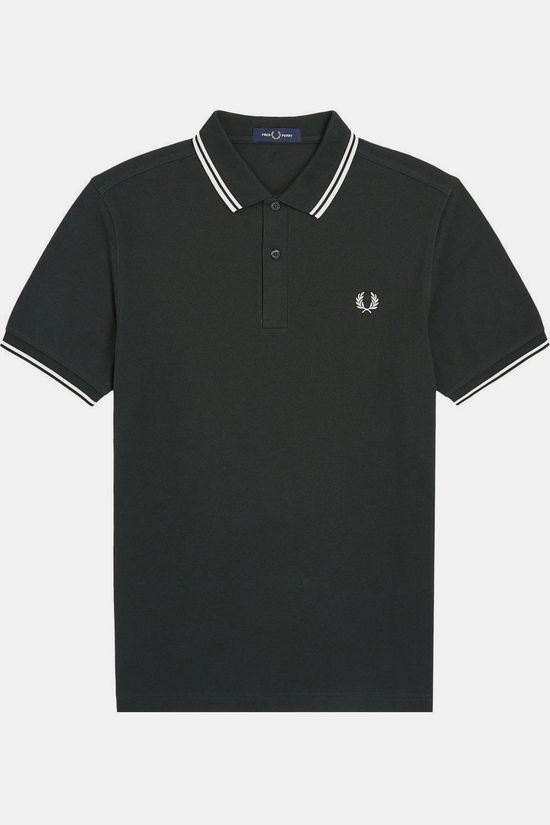 Fred Perry Polo Twin Tipped Night Green/Snwht