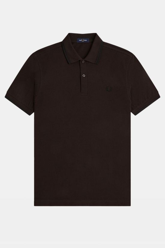 Fred Perry Polo Twin Tipped Rich Brown/Black