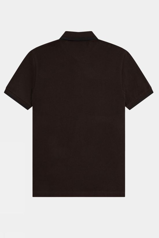 Fred Perry Polo Twin Tipped Rich Brown/Black