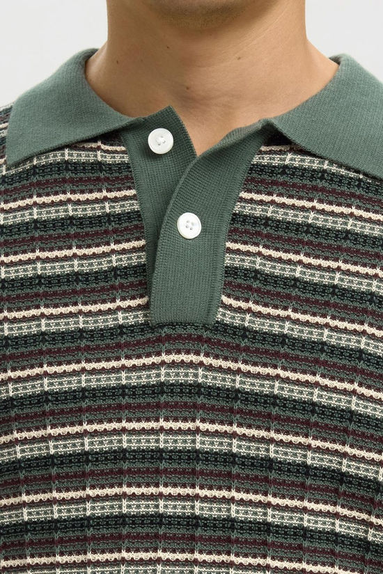 Selected Polo Dane Color Structure Balsam Green