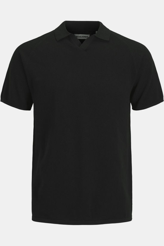 Jack & Jones Polo Hill Split Neck26 Black