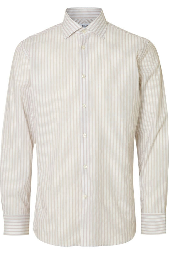 Selected Hemdimlux Stripe Spread Bright White