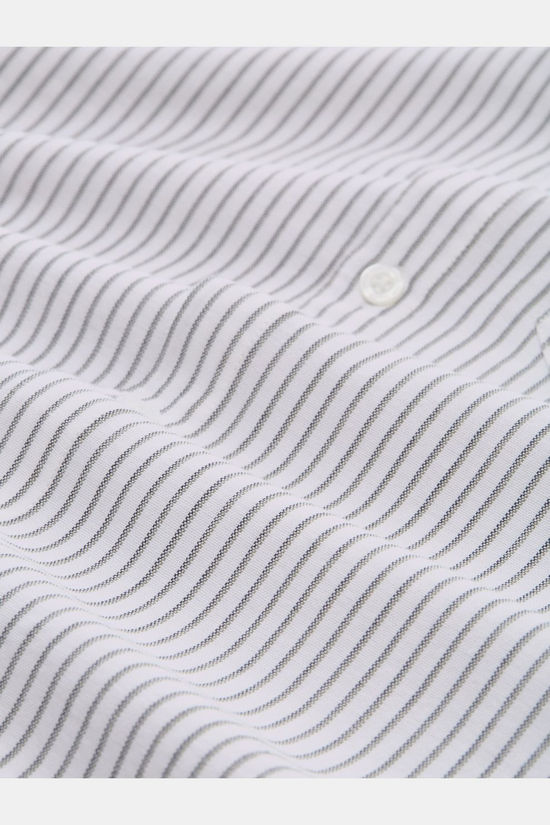 Tom Tailor Hemd 1049377 White Olive Stripe