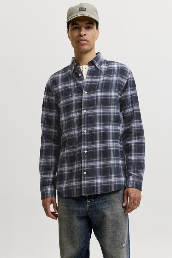 Jack & Jones Chemise Efield Check Navy Blazer