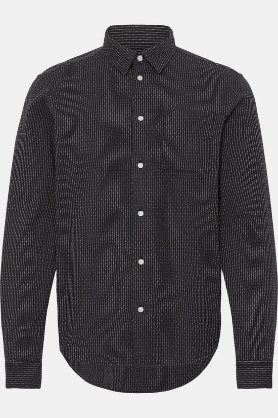 Casual Friday Chemise Cfsantos Dobby Striped Shirt Charcoal